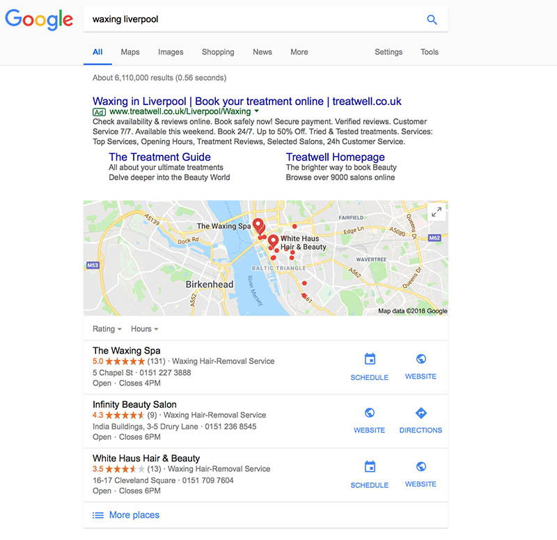 local seo client results